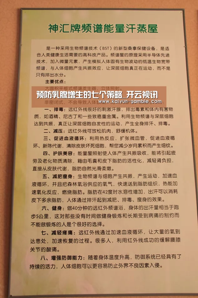 预防乳腺增生的七个策略_开云视讯(图1) 开云品牌