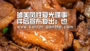 璩美凤性爱光碟事件后宣布复出:也该回来了【开云品牌】(图3) 开云官网